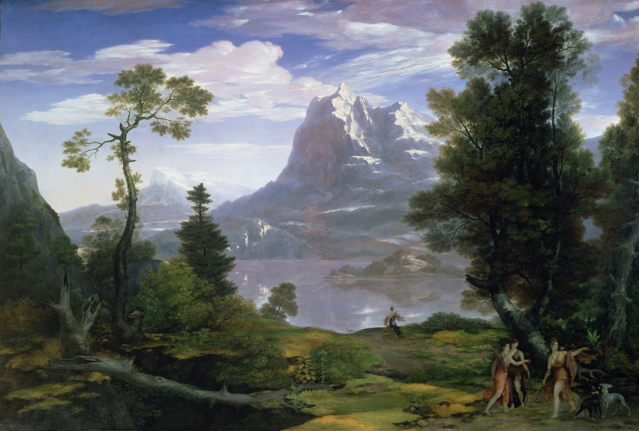 Diana v honičce, 1805 od Washington Allston