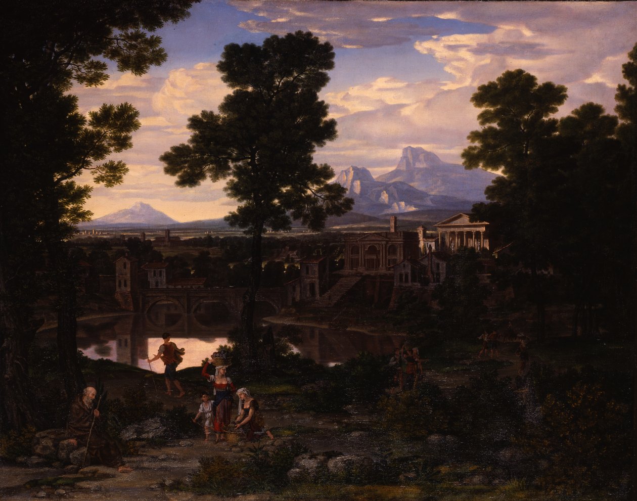 Italská krajina, kolem roku 1805 od Washington Allston
