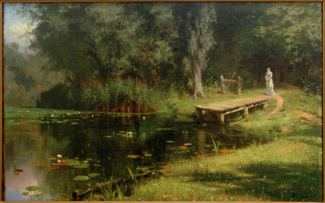Zarostlý rybník od Vasilij Dmitrievich Polenov