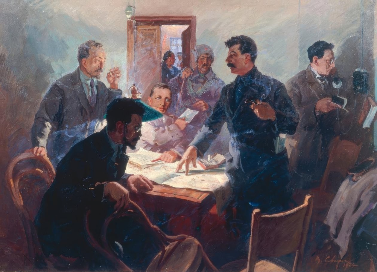 Vůdci Říjnové revoluce od Wassili Semjonowitsch Swarog