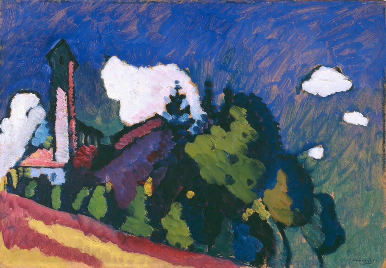 V. Kandinskij. Krajina od Wassily Kandinsky