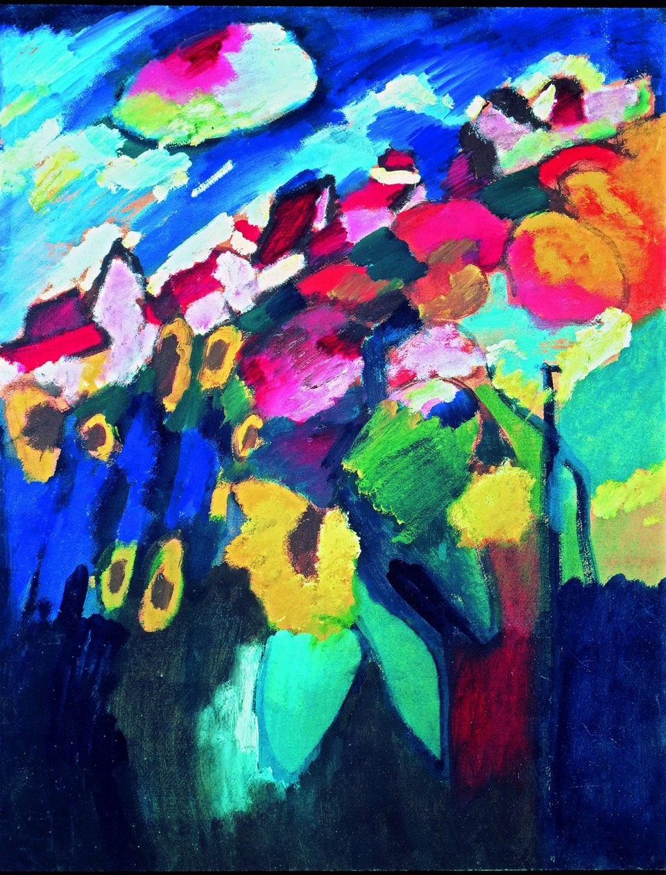 Zahrada Murnau II od Wassily Kandinsky
