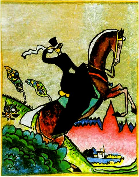 Jezdecká Amazonka od Wassily Kandinsky