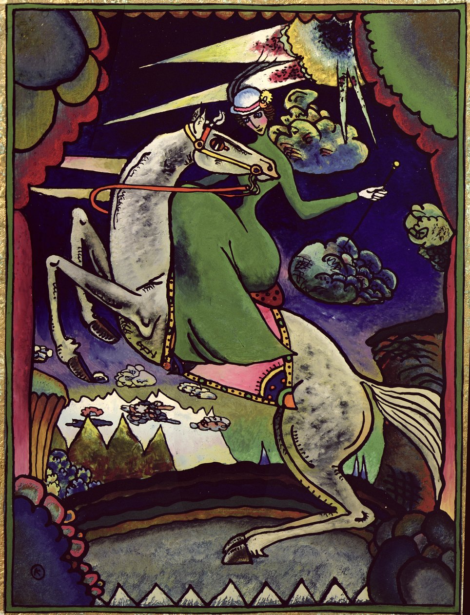 Amazonka v horách, 1918 od Wassily Kandinsky