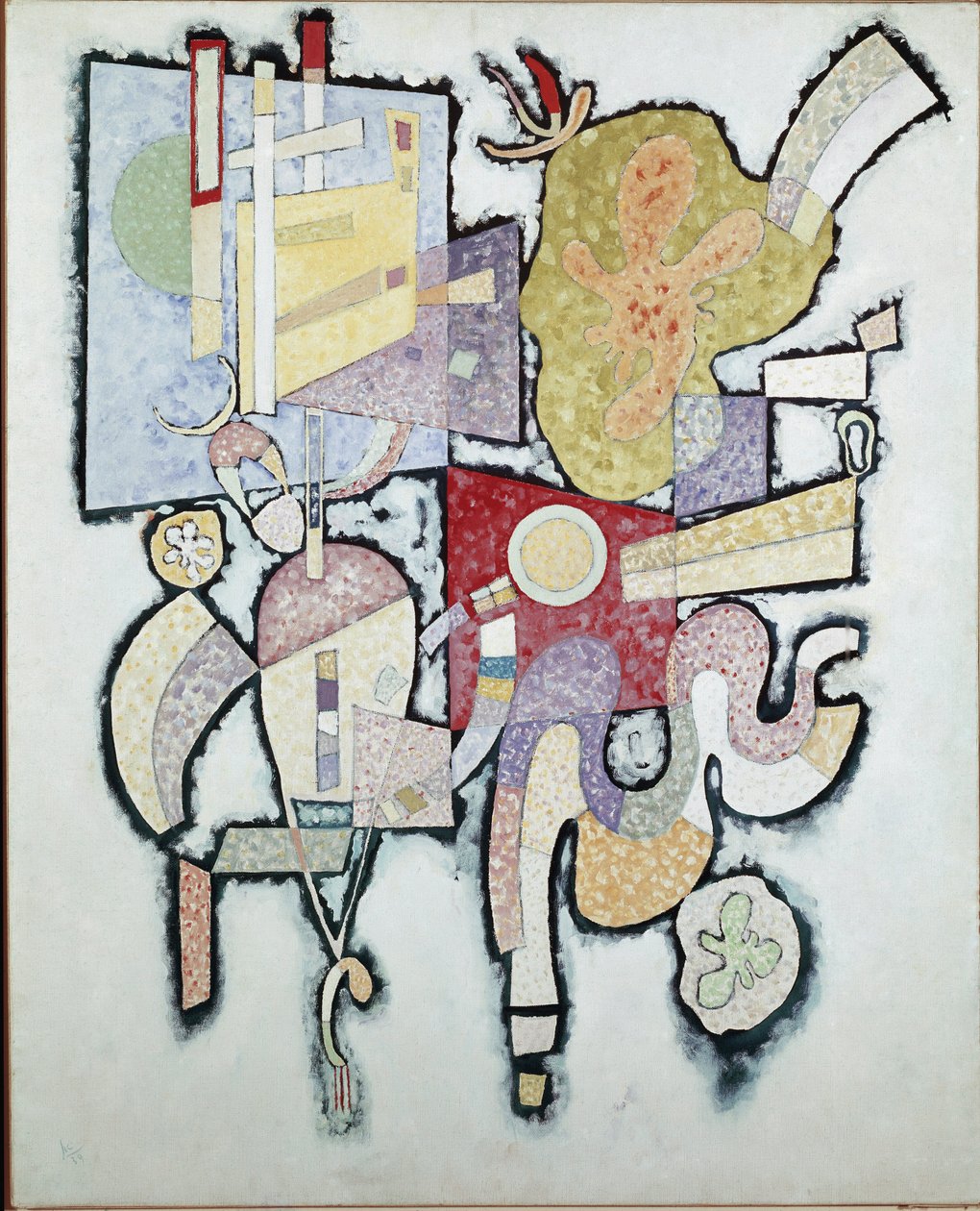 Nejednoznačnost - Obraz Vasilije Kandinského (nebo Wassily Kandinskiho nebo Kandinskij, 1866-1944), 1939. Paříž, Musee National dArt Moderne, Centre Pompidou od Wassily Kandinsky