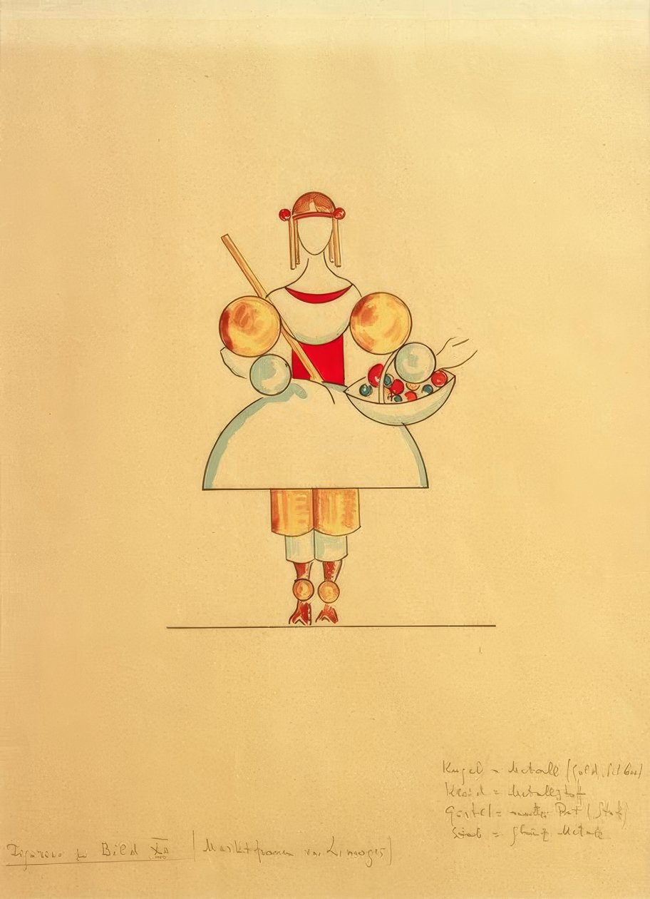 Obrázky na výstavě, figura k obrázku XII: Trhovka z Limoges od Wassily Kandinsky