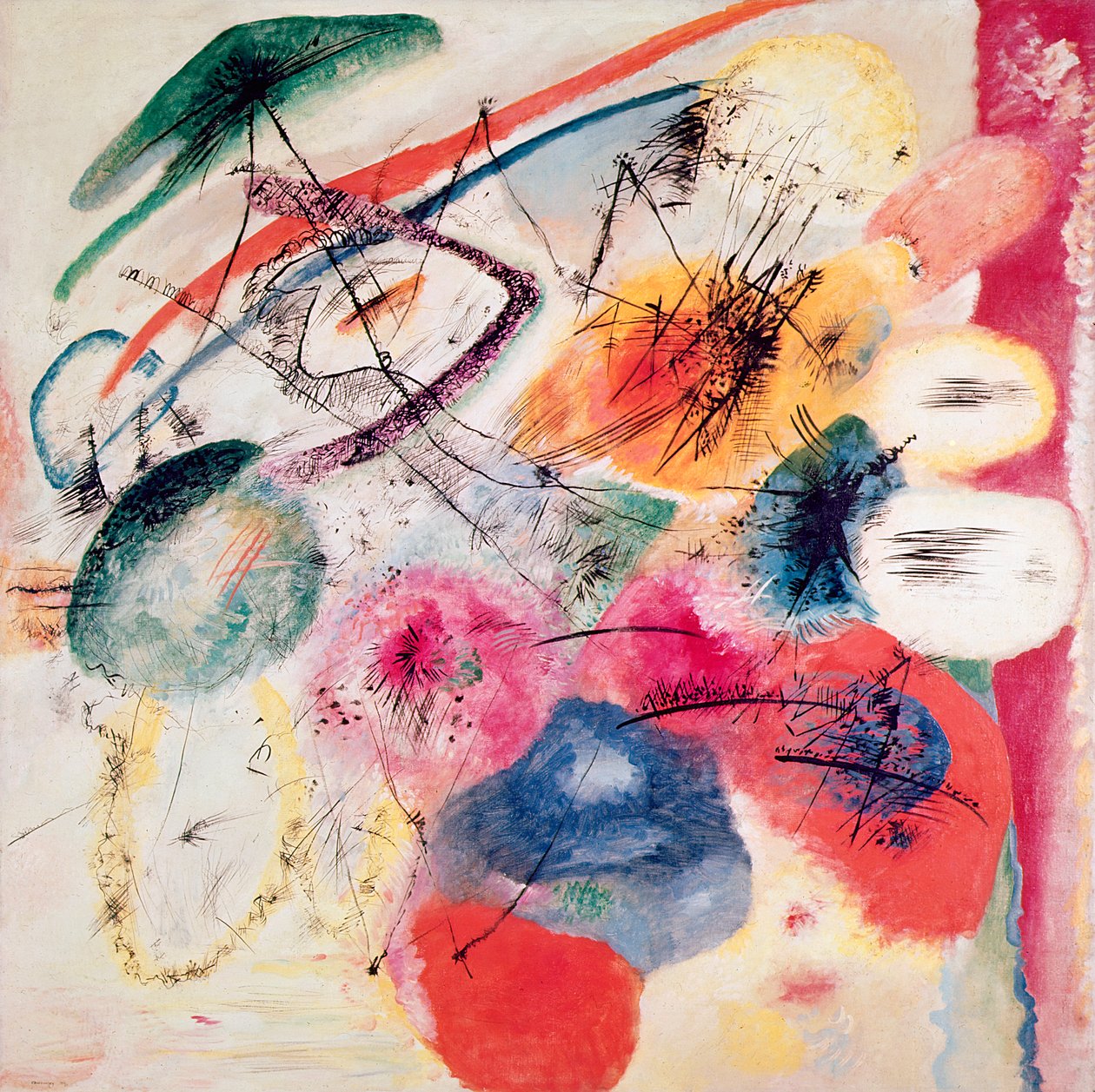 Černé linie, prosinec 1913 od Wassily Kandinsky