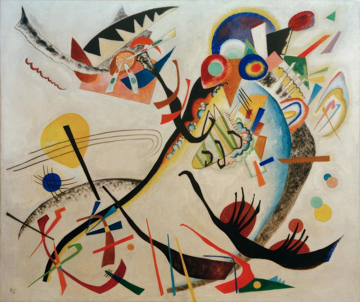 Modrý segment od Wassily Kandinsky