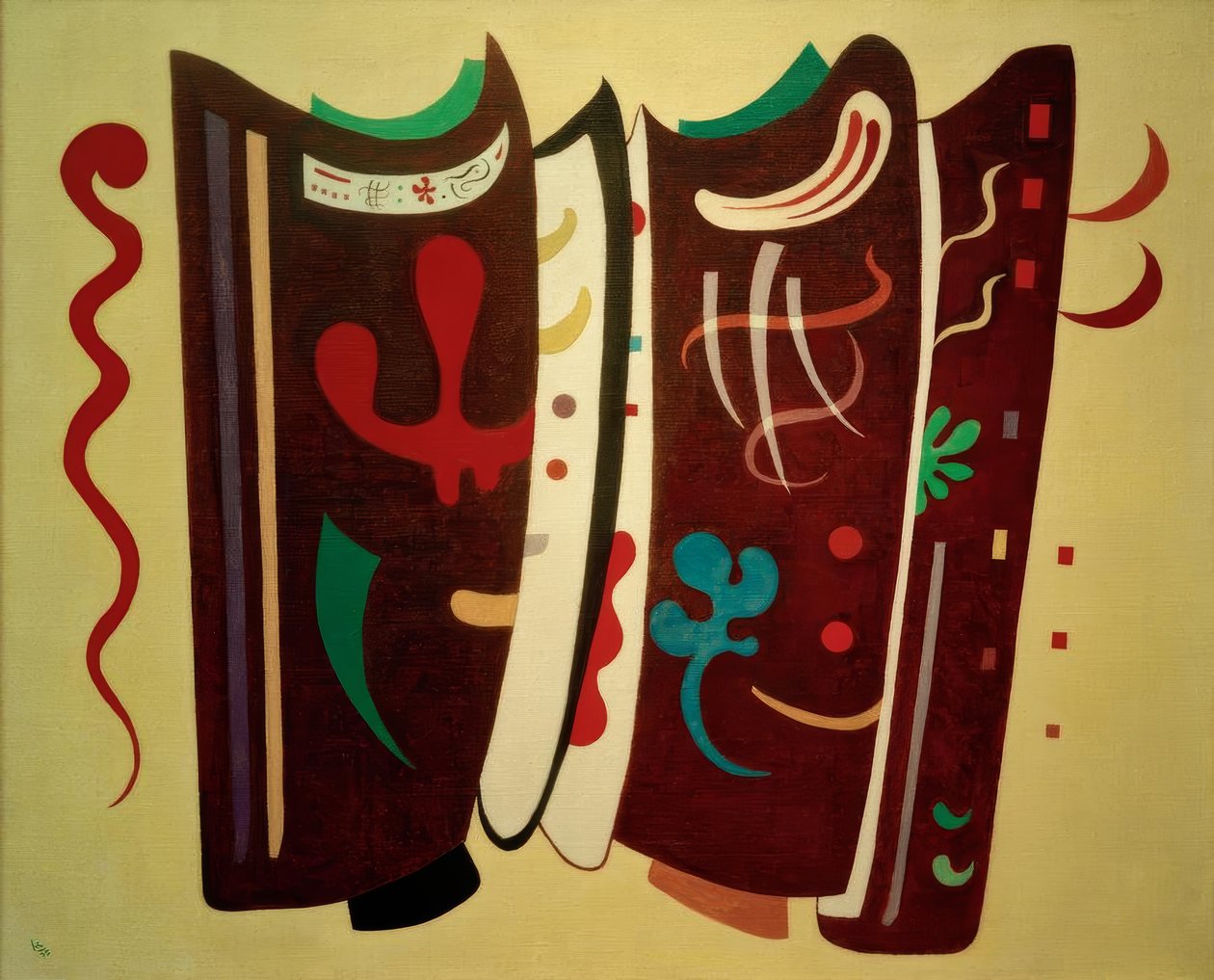Hnědý doplněk od Wassily Kandinsky