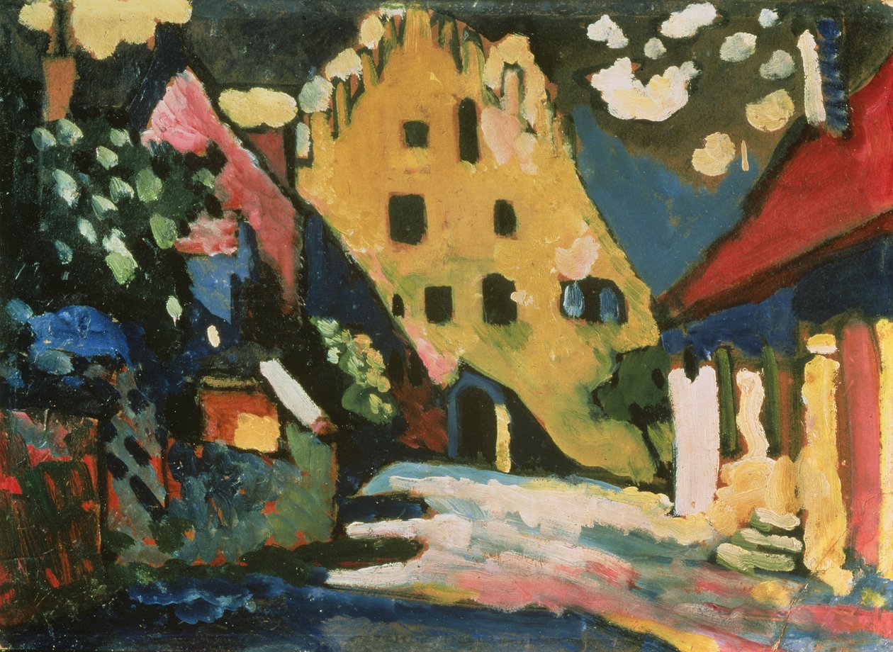 Castle Yard, Murnau, 1908 od Wassily Kandinsky