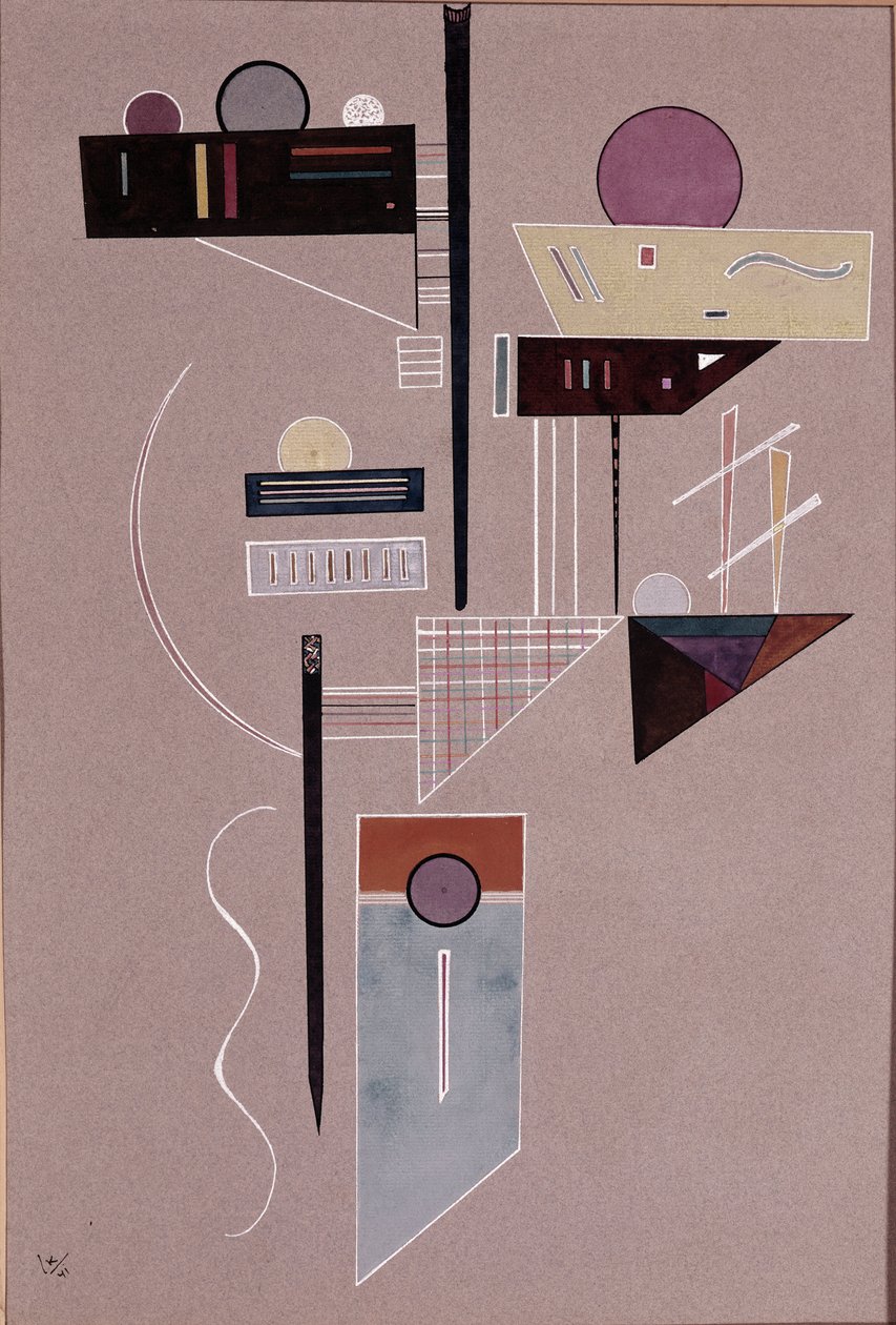 Kompoziční obraz Vasilije Kandinského od Wassily Kandinsky