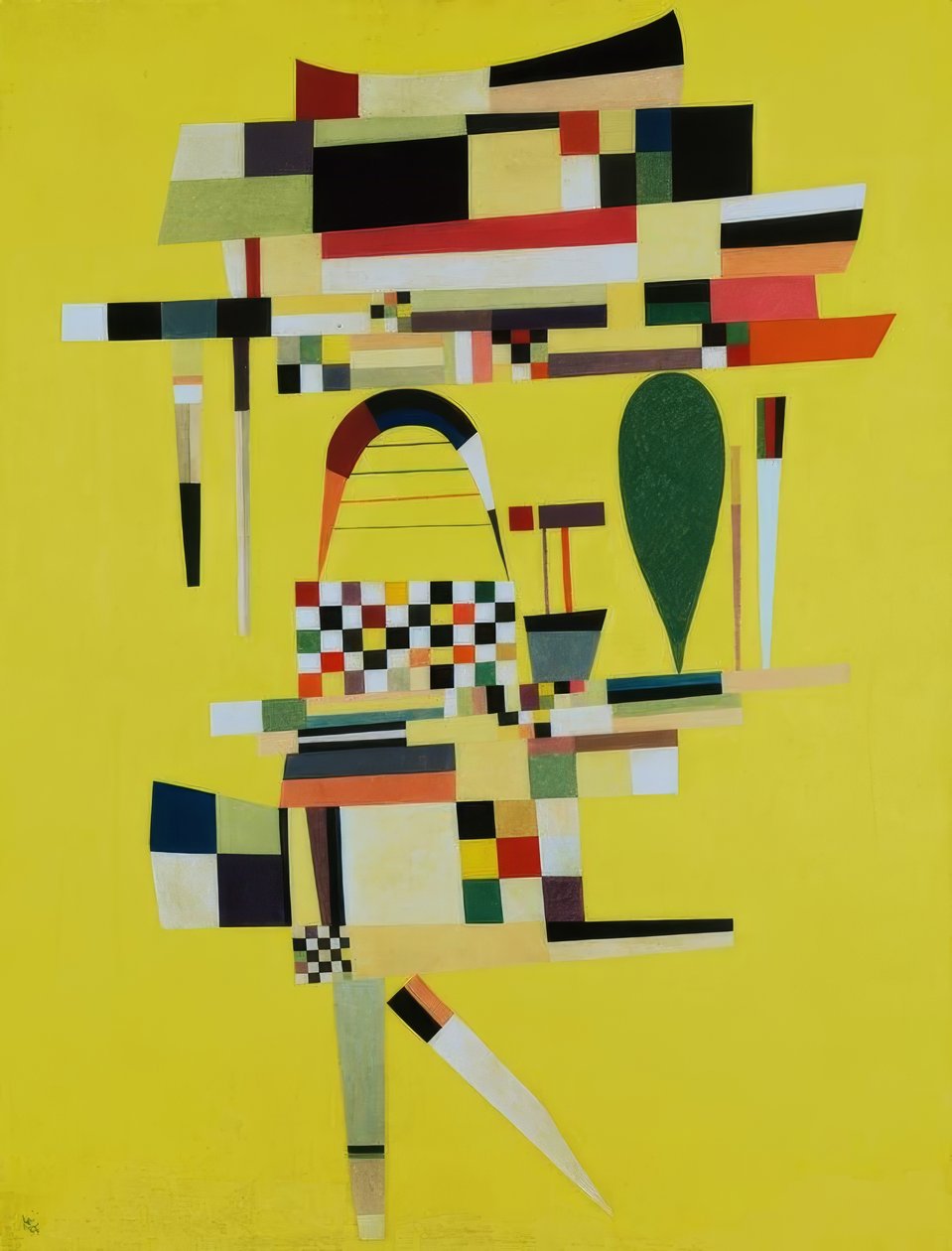 Žluté plátno od Wassily Kandinsky