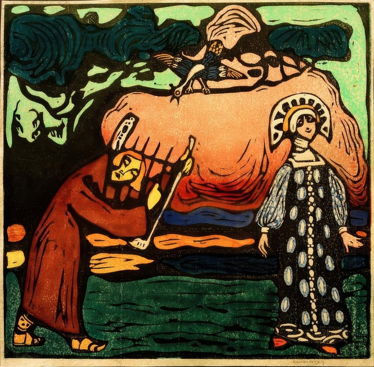 Cimbálový Spieler od Wassily Kandinsky