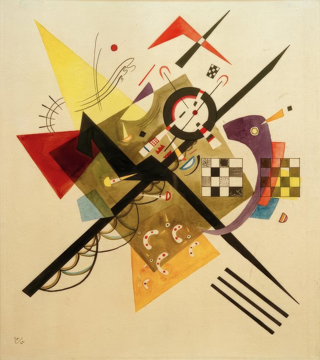 Předloha pro Auf Weiss II od Wassily Kandinsky