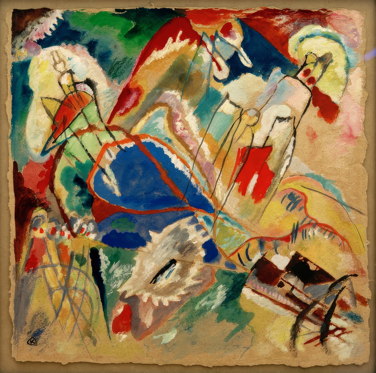 Návrh na improvizaci 30, (děla) od Wassily Kandinsky