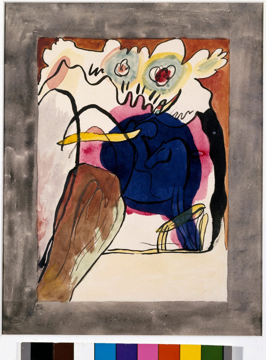 Expresionismus: krycí projekt pro almanach „“The Blue Rider““ od Wassily Kandinsky