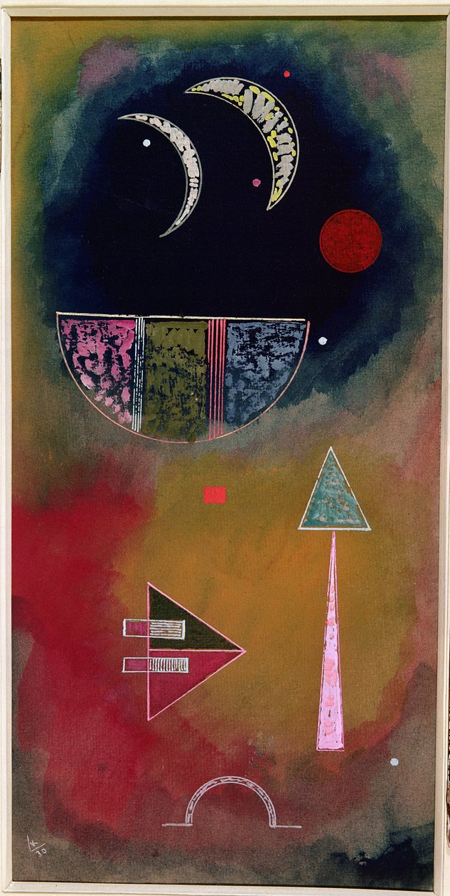 Od světla do tmy, 1930 (kvaš a wc) od Wassily Kandinsky
