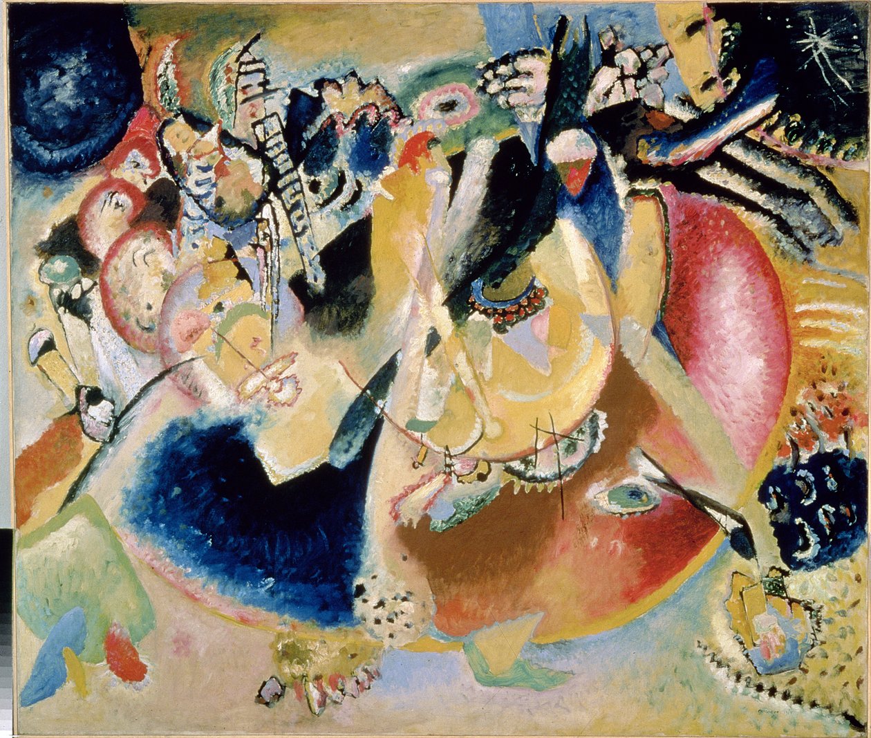 Improvizace studených forem, 1914 od Wassily Kandinsky
