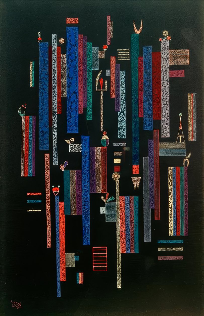 Vertikální hra od Wassily Kandinsky