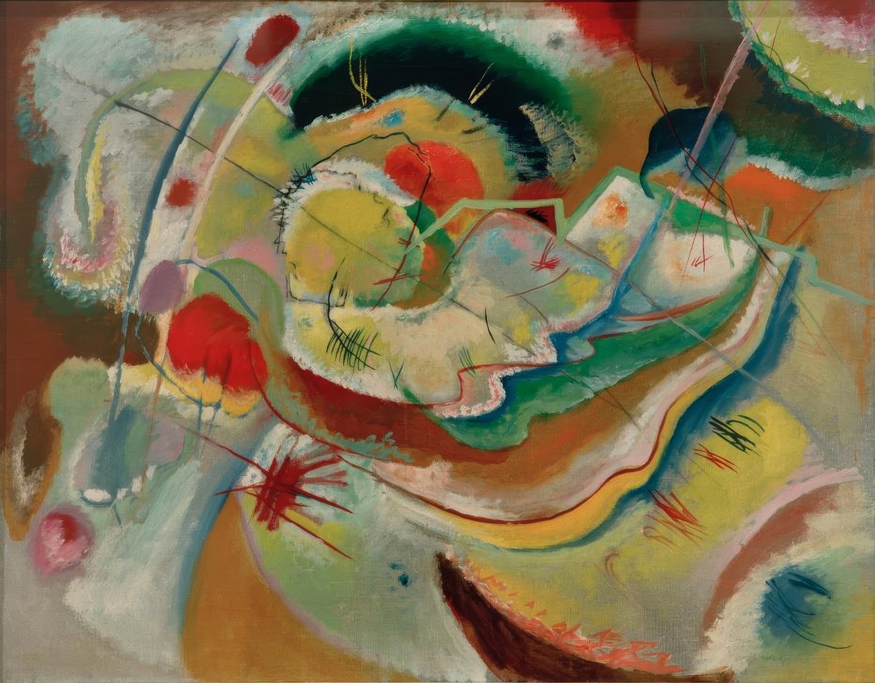 Malý obrázek se žlutou barvou od Wassily Kandinsky