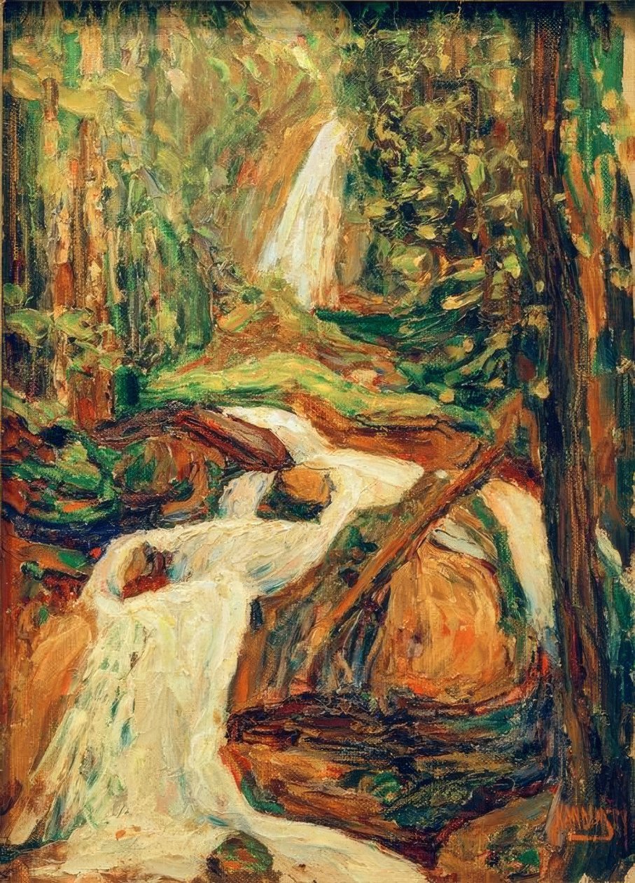 Kochel - Vodopád I od Wassily Kandinsky