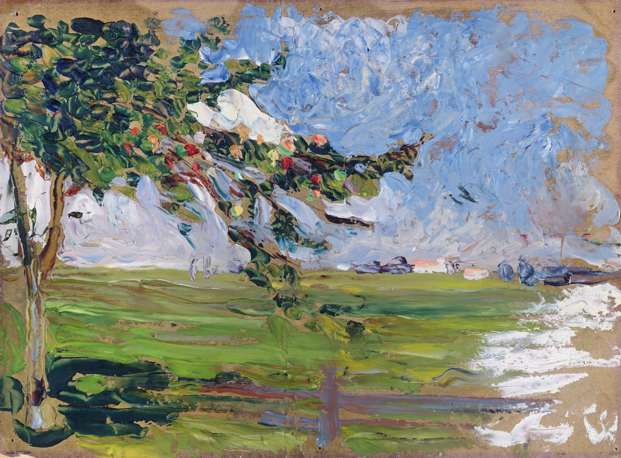 Krajina s jabloní, 1906 od Wassily Kandinsky
