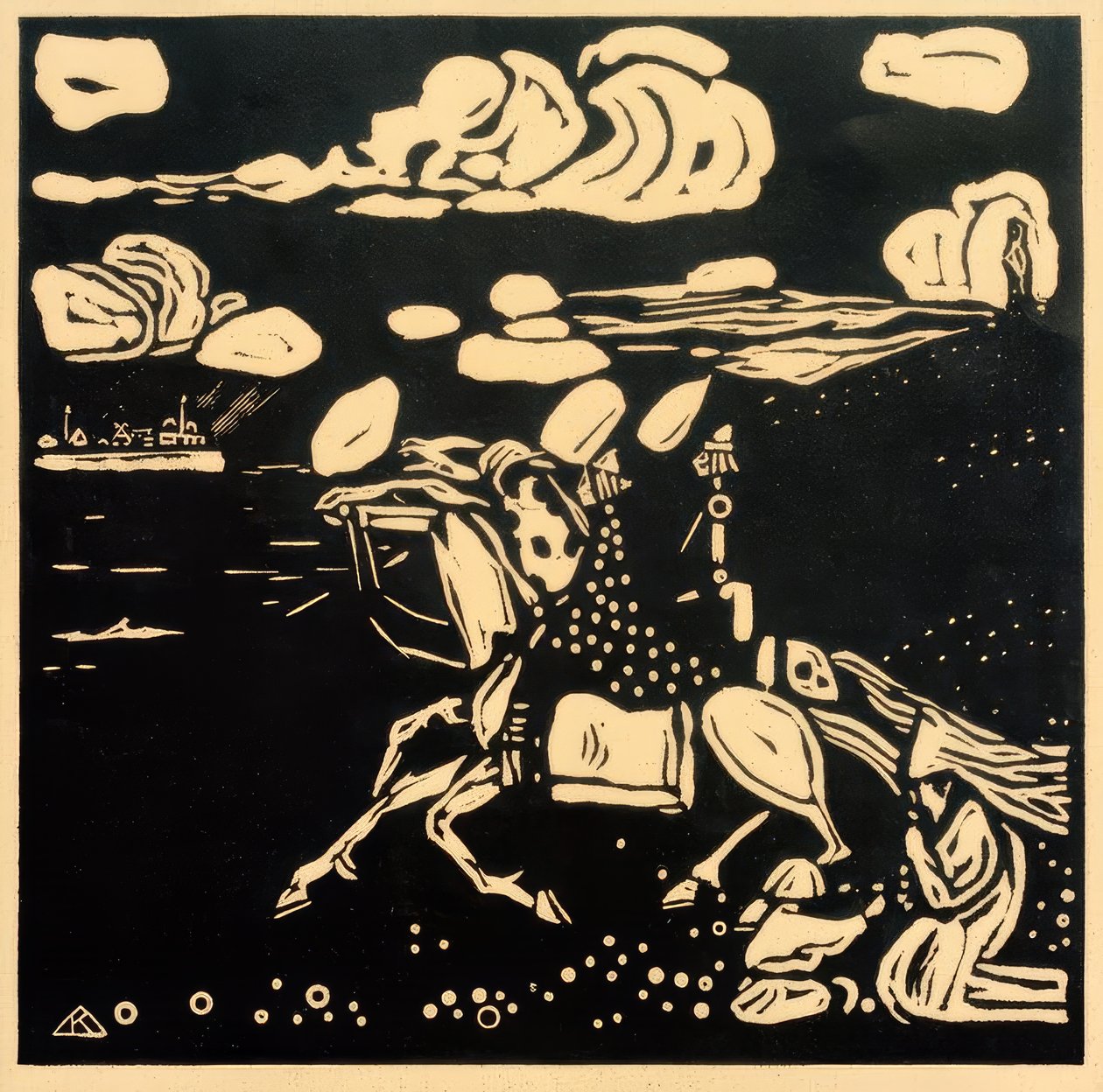 Rytíři od Wassily Kandinsky