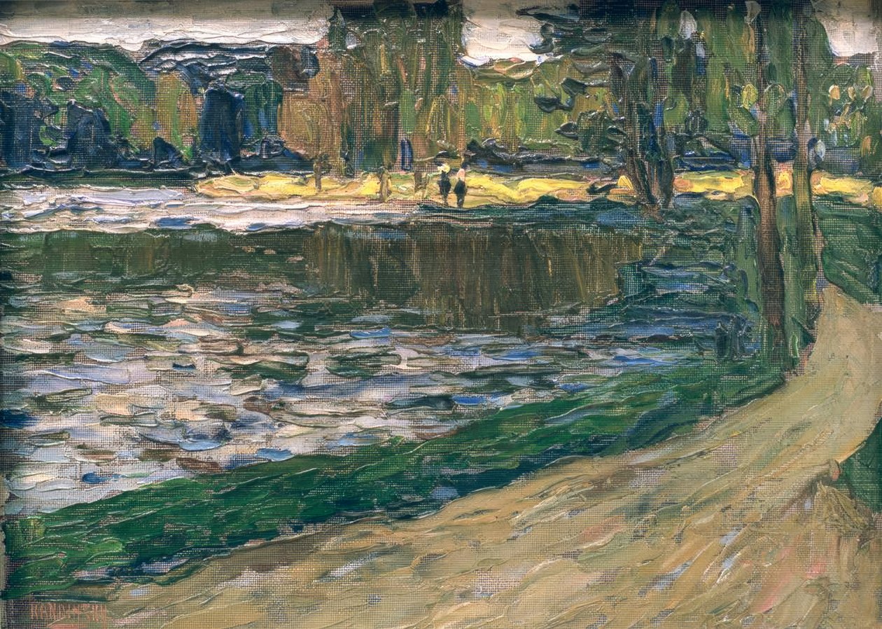 Mnichov - Anglická zahrada od Wassily Kandinsky