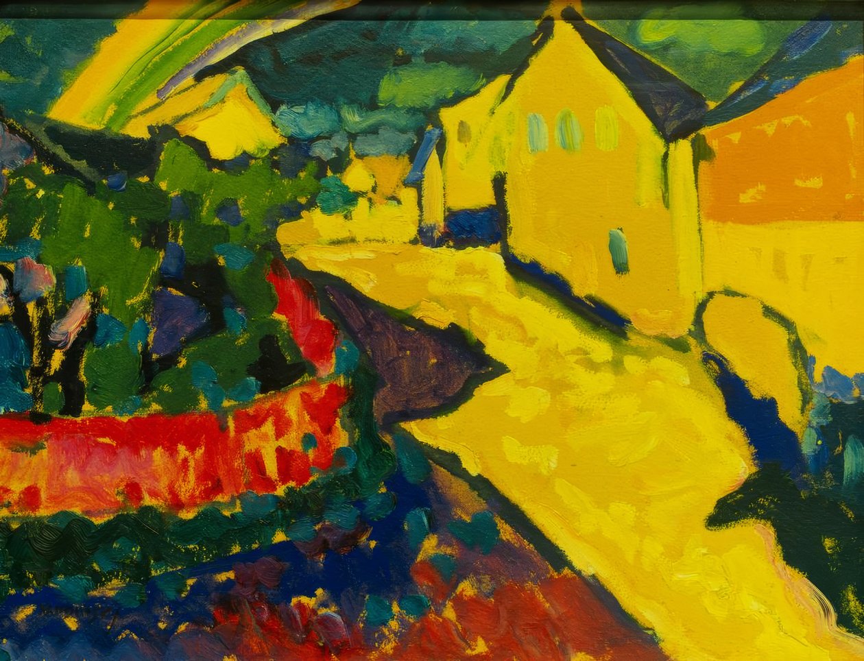 Murnau - krajina s duhou od Wassily Kandinsky