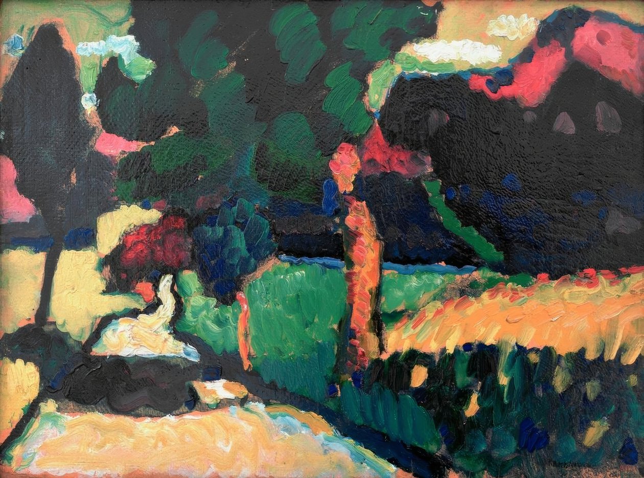 Murnau - letní krajina od Wassily Kandinsky