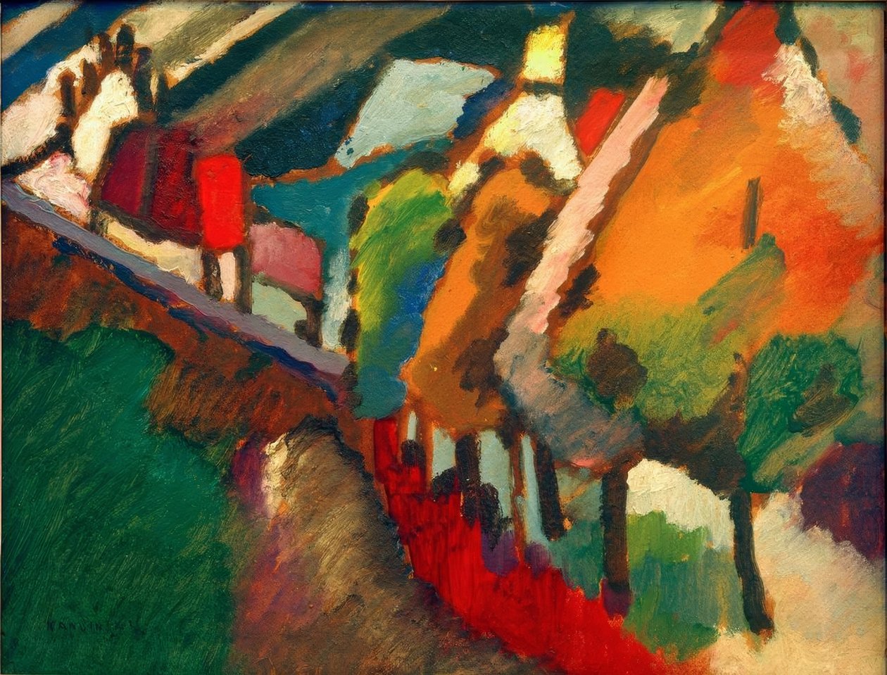 Přírodovědná studie z Murnau III od Wassily Kandinsky