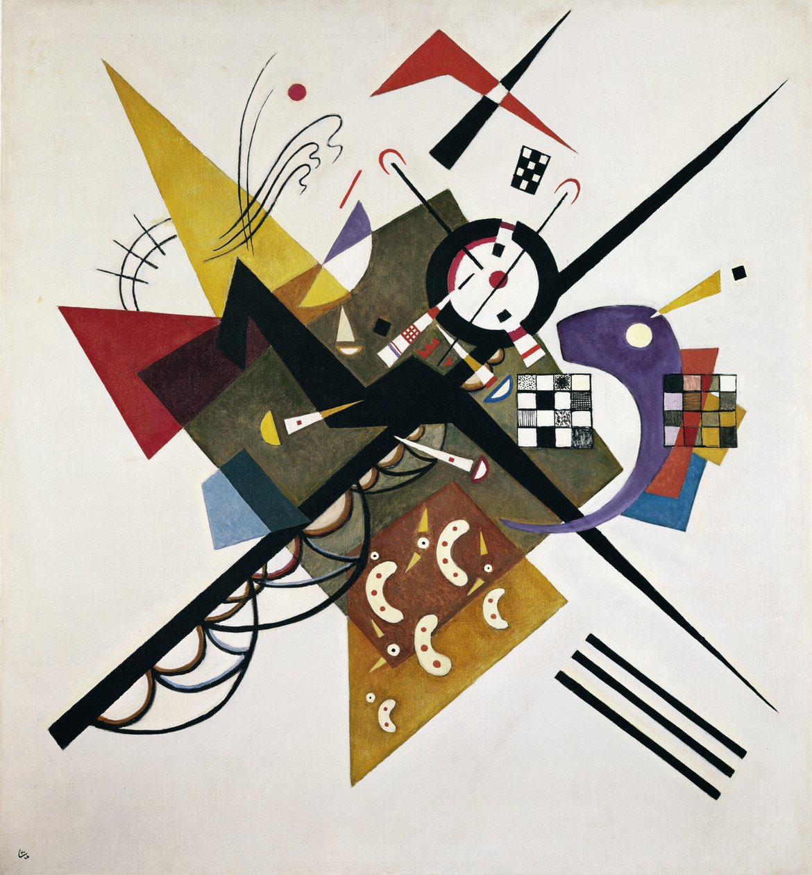Na bílé II, 1923 od Wassily Kandinsky