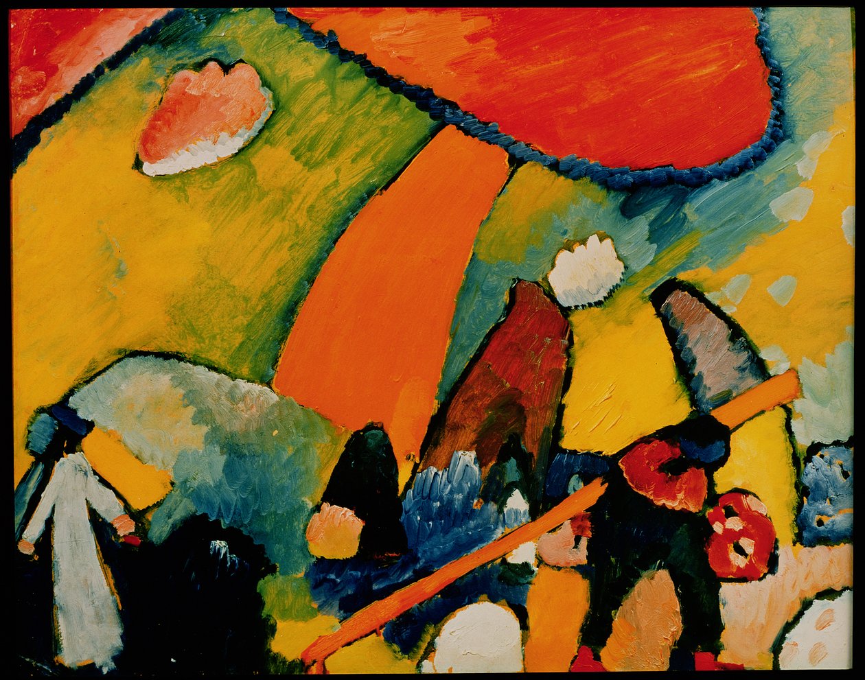Na pláži, 1909 od Wassily Kandinsky