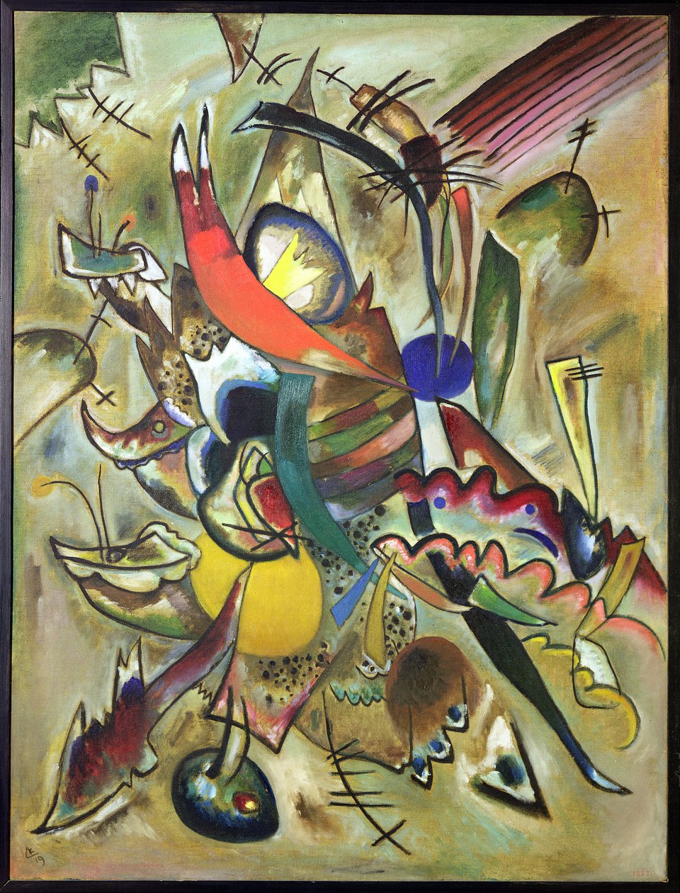 Obraz s body, 1919 od Wassily Kandinsky