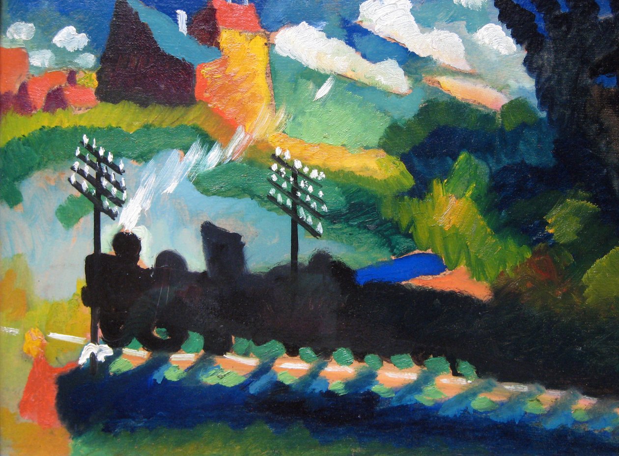 Železnice v Murnau od Wassily Kandinsky