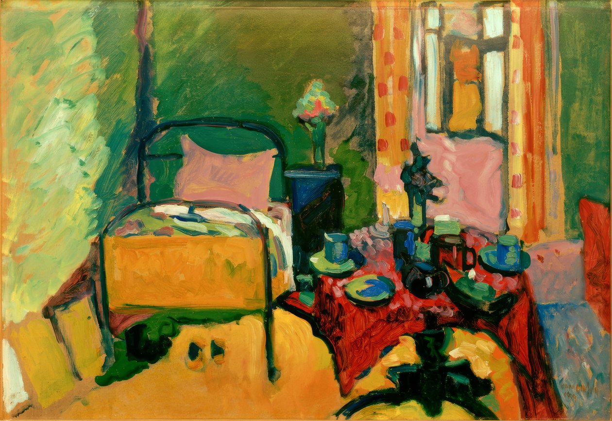 Ložnice na Ainmillerstrasse od Wassily Kandinsky