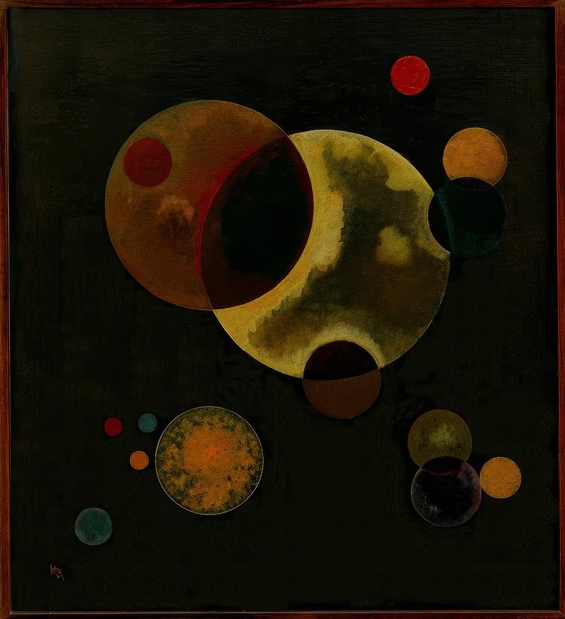 Těžké kruhy od Wassily Kandinsky