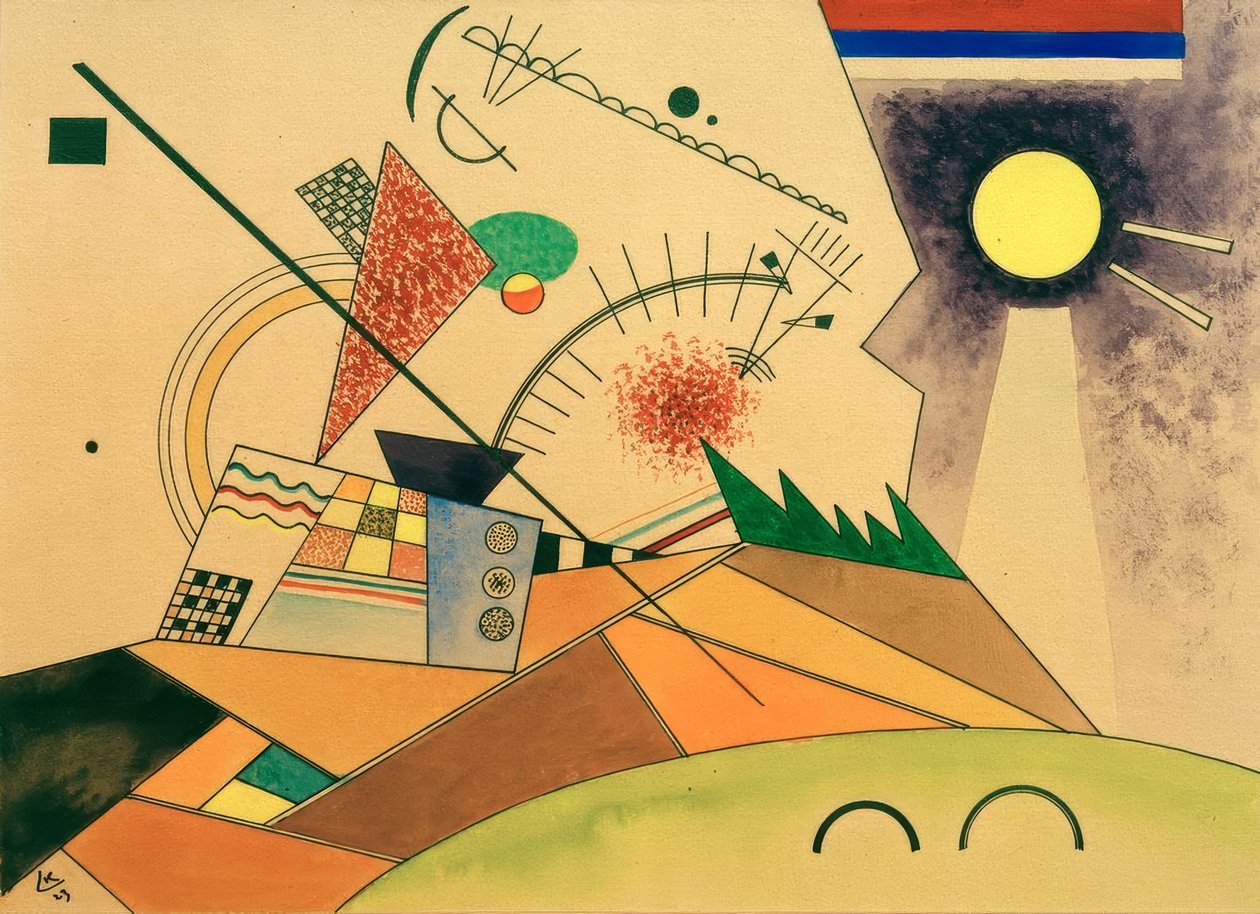 Skica pro Moving Calm od Wassily Kandinsky