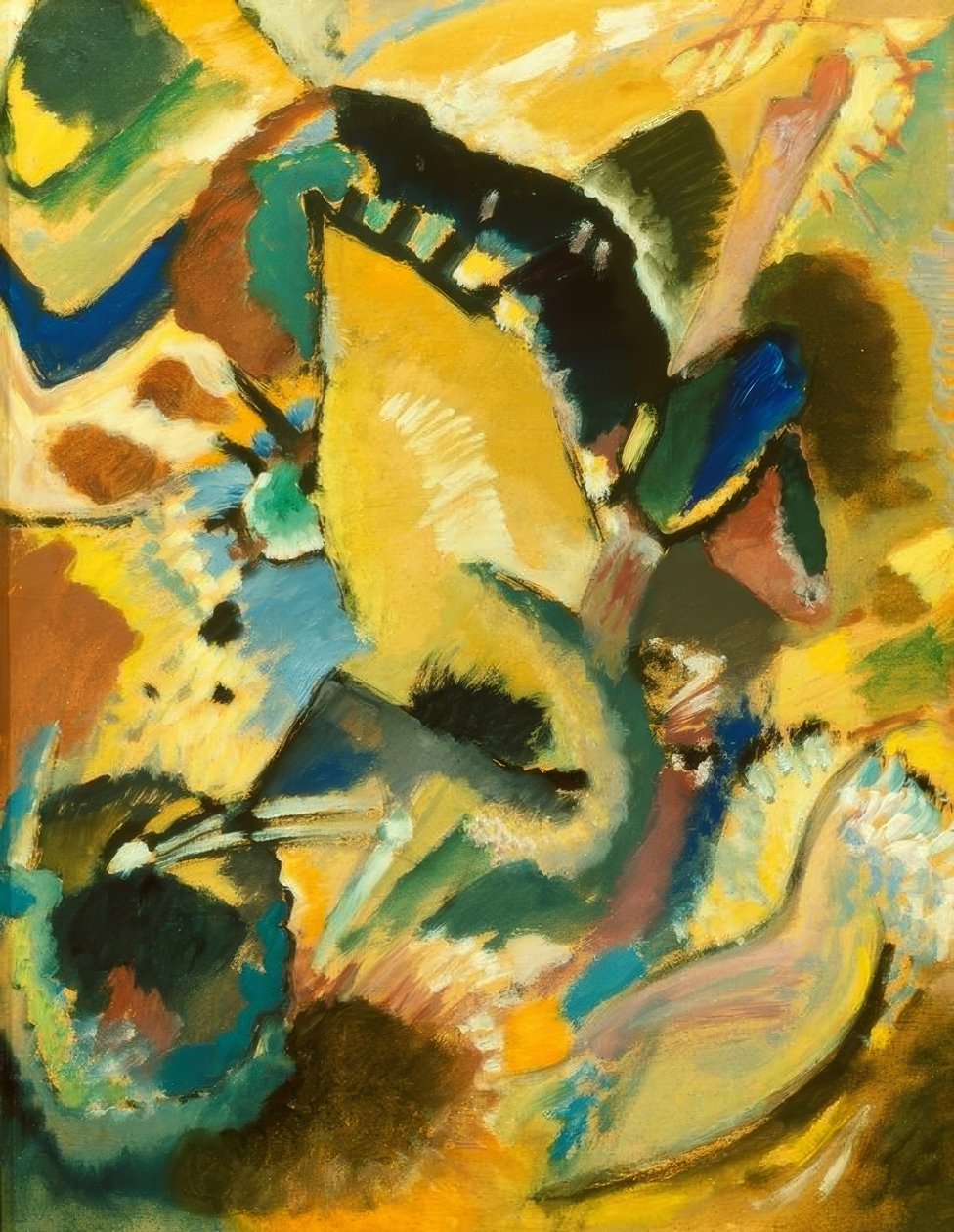 Studie pro nástěnnou malbu pro Edwina R. Campbella č. 2 od Wassily Kandinsky