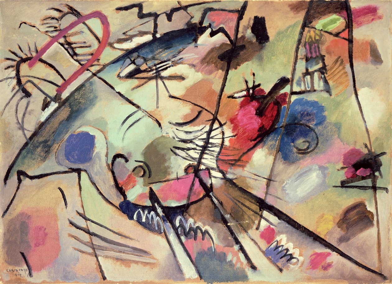 Studie pro improvizaci 24, 1912 od Wassily Kandinsky
