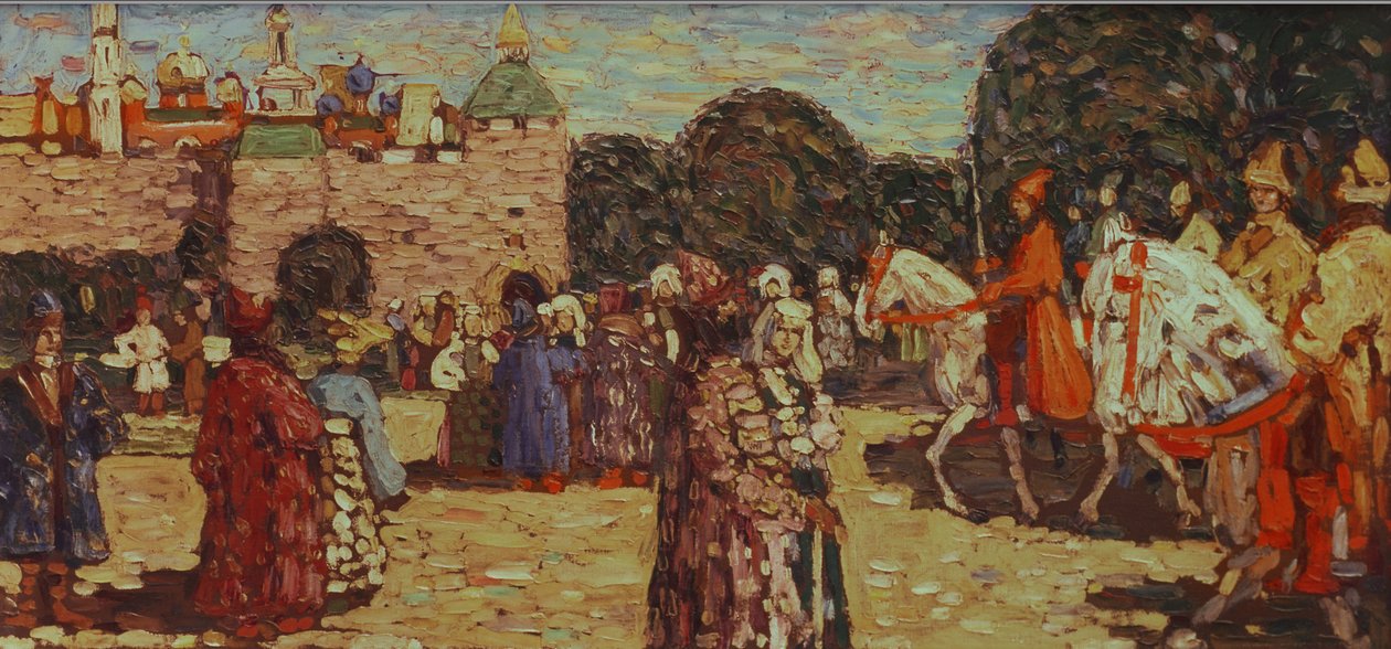 Neděle, staré Rusko, 1904 od Wassily Kandinsky