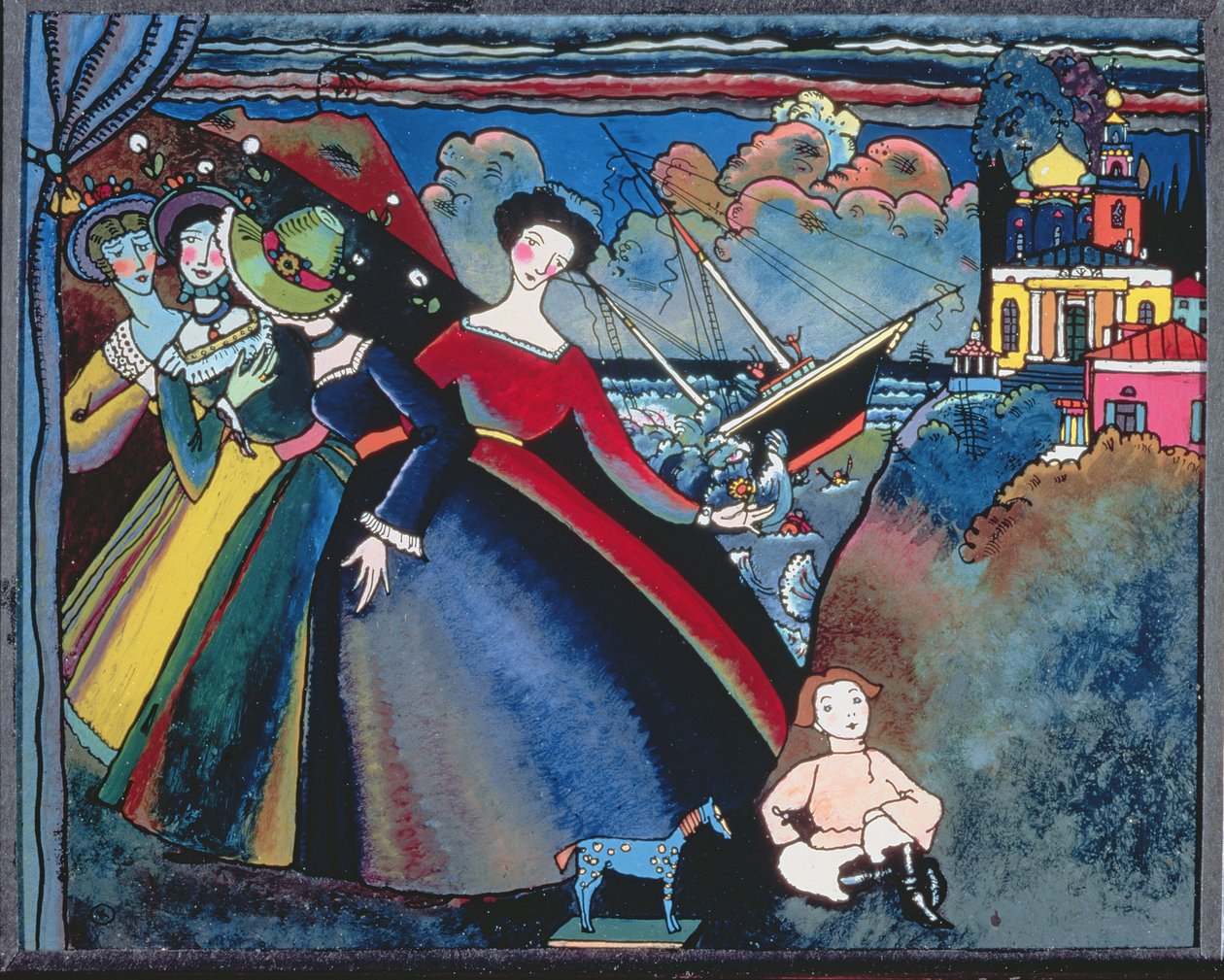 Loď od Wassily Kandinsky