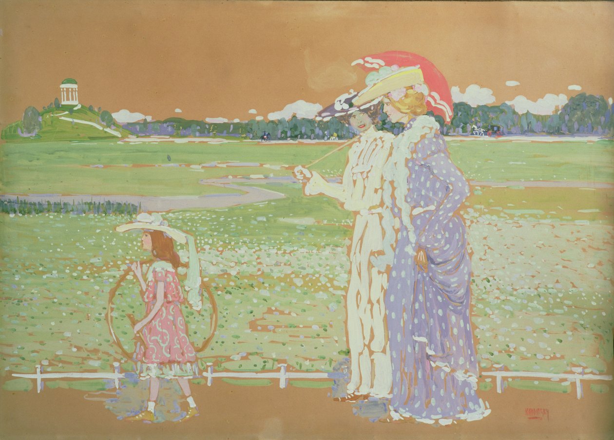 Procházka, 1903 od Wassily Kandinsky