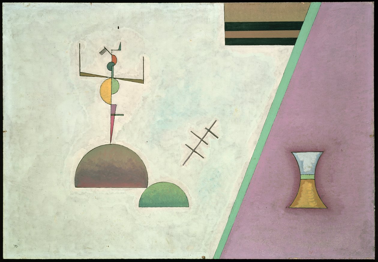 Dvě černé čáry, 1930 od Wassily Kandinsky