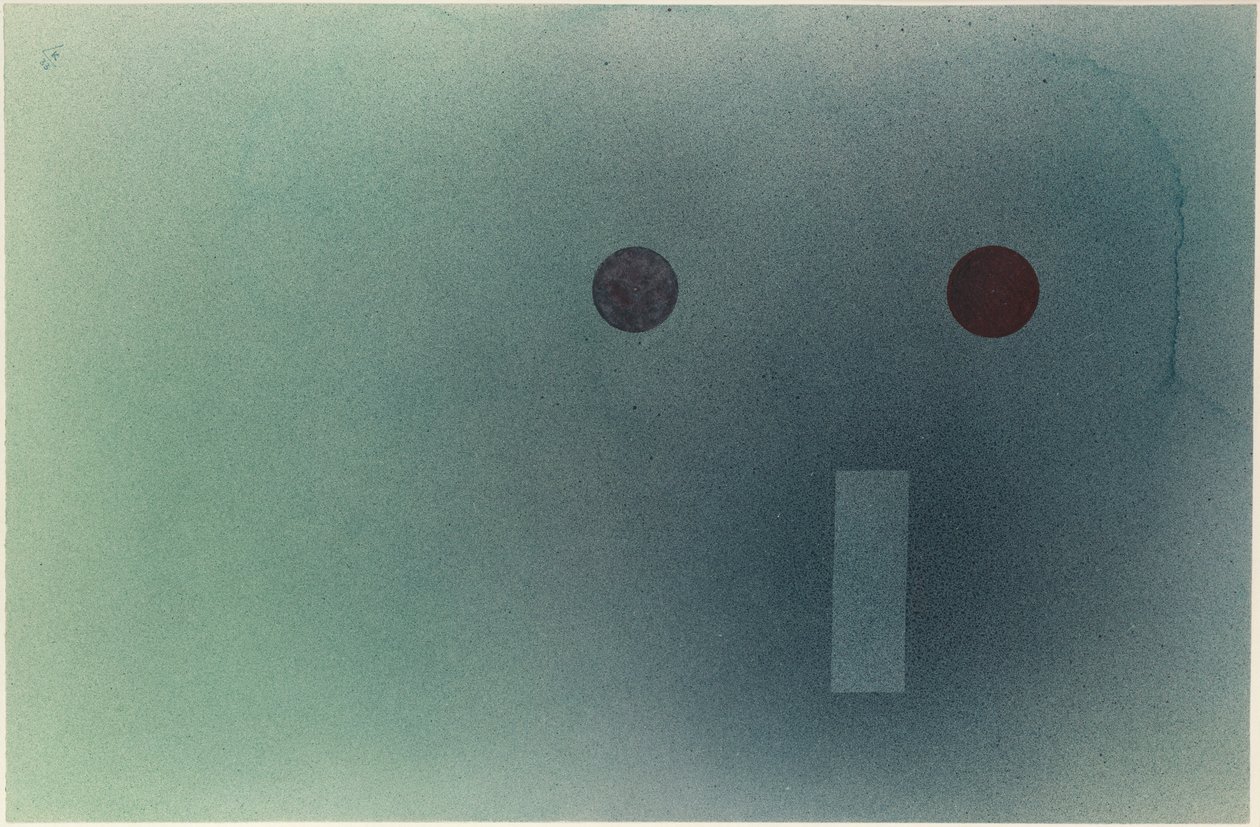 Dva v jednom, 1933 (wc na papíře na kartě) od Wassily Kandinsky