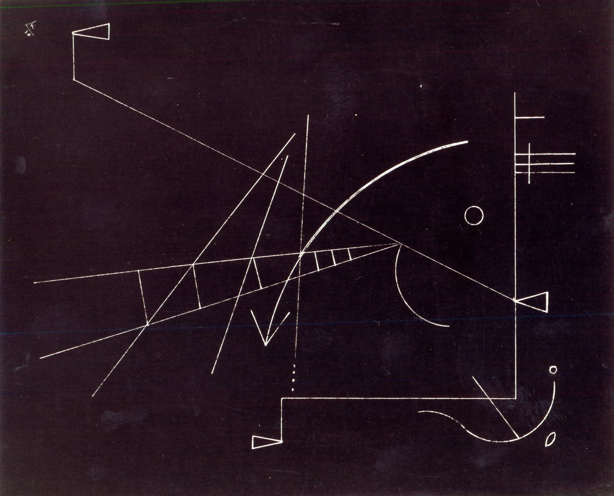 Bez názvu, 1930 (pero a inkoust na papíře) od Wassily Kandinsky