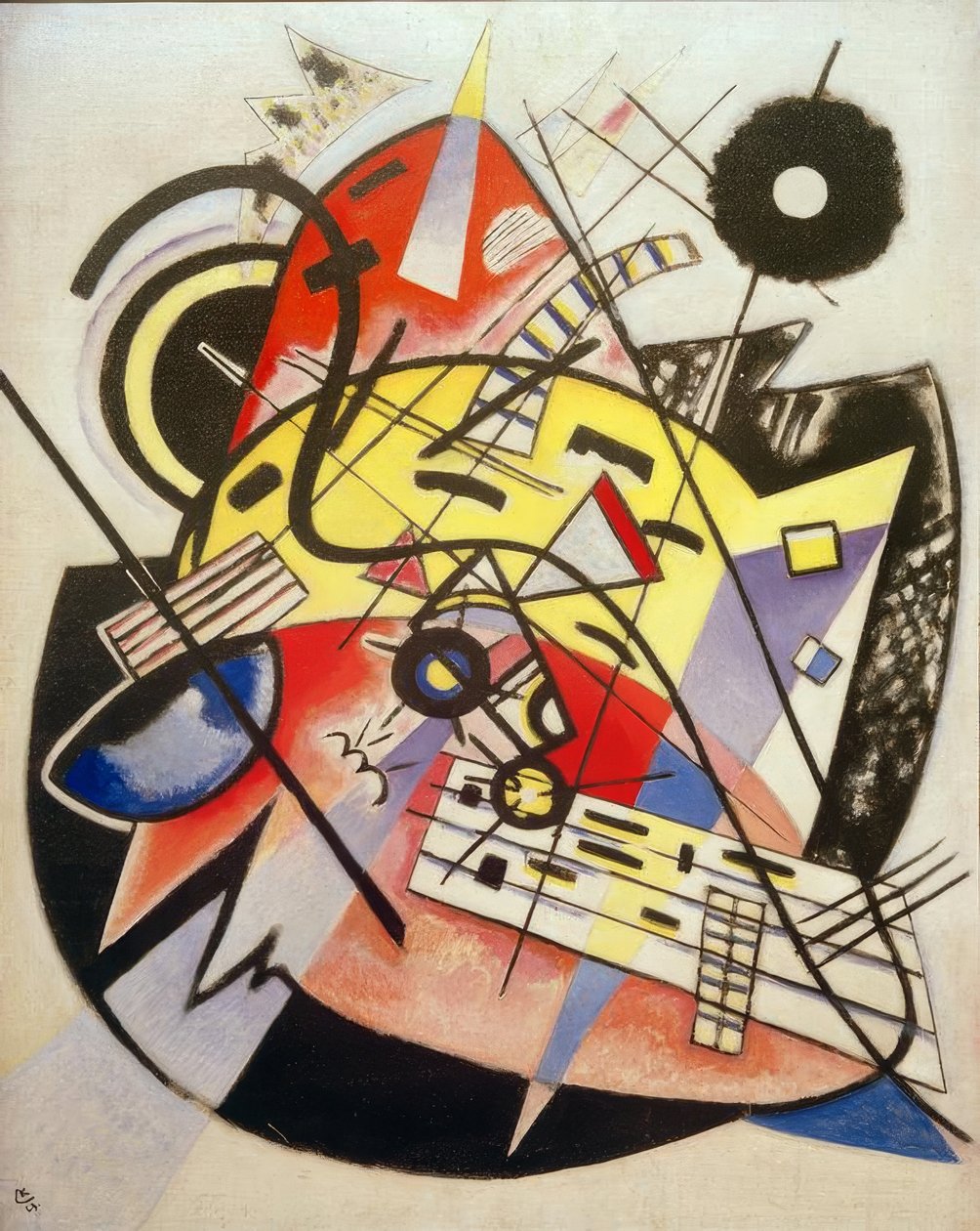 Bílý bod (složení č.248) od Wassily Kandinsky