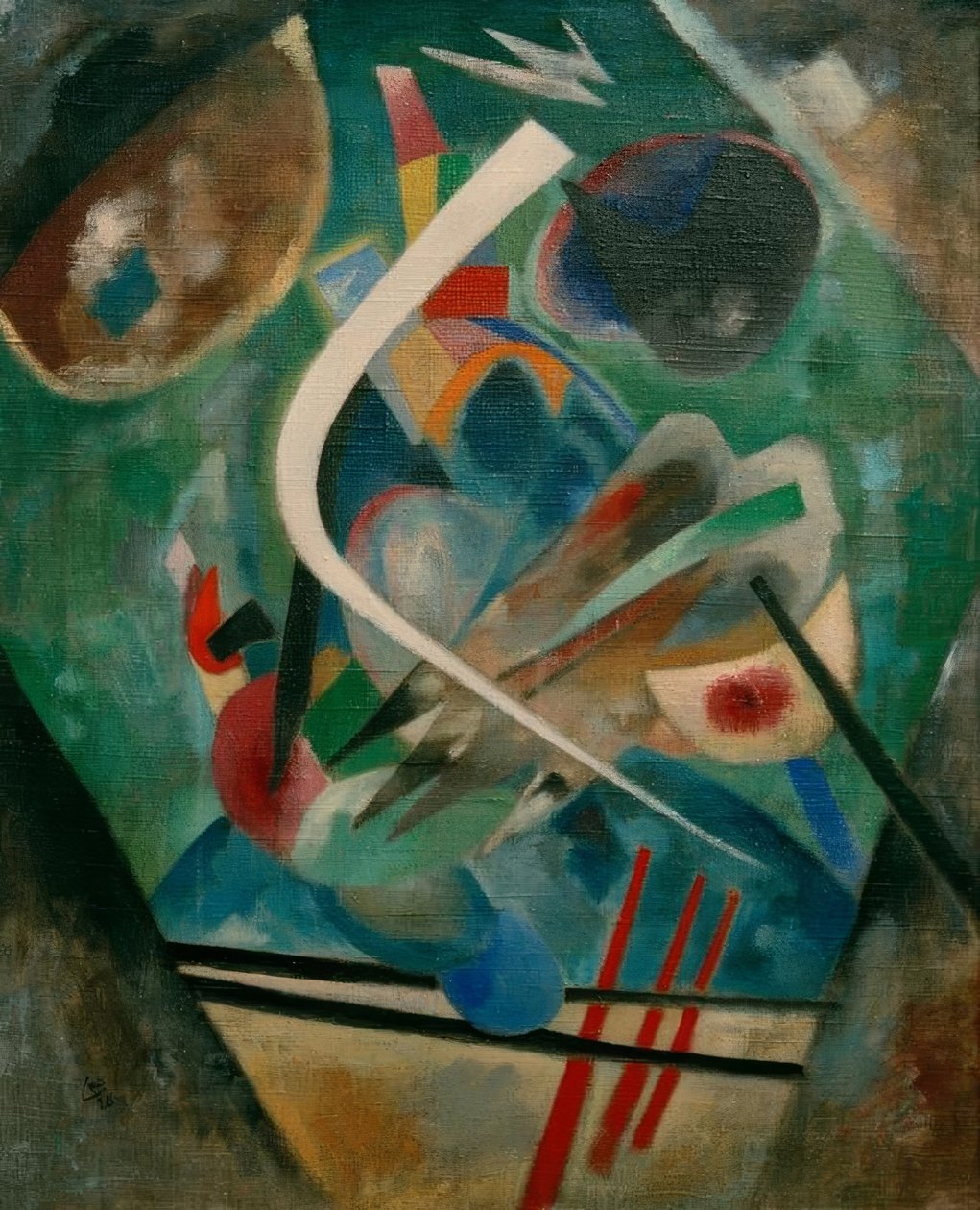 Bílá čára od Wassily Kandinsky