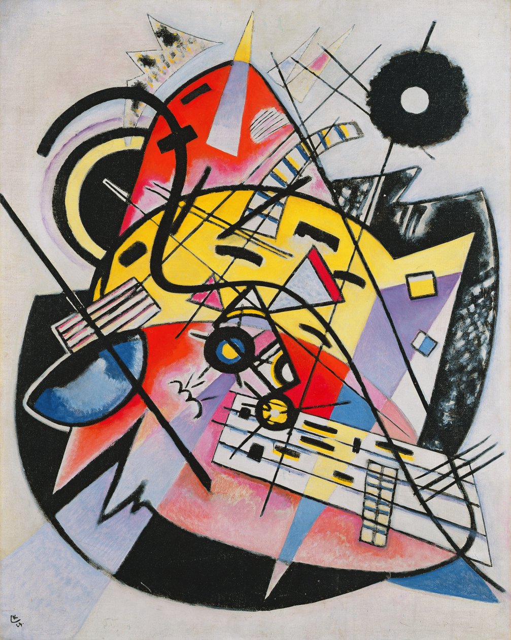 Bílý bod od Wassily Kandinsky
