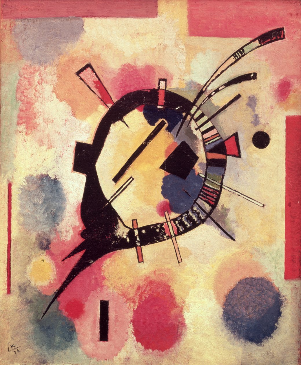 Yellow Centre, 1926 (olej na kartonu) od Wassily Kandinsky